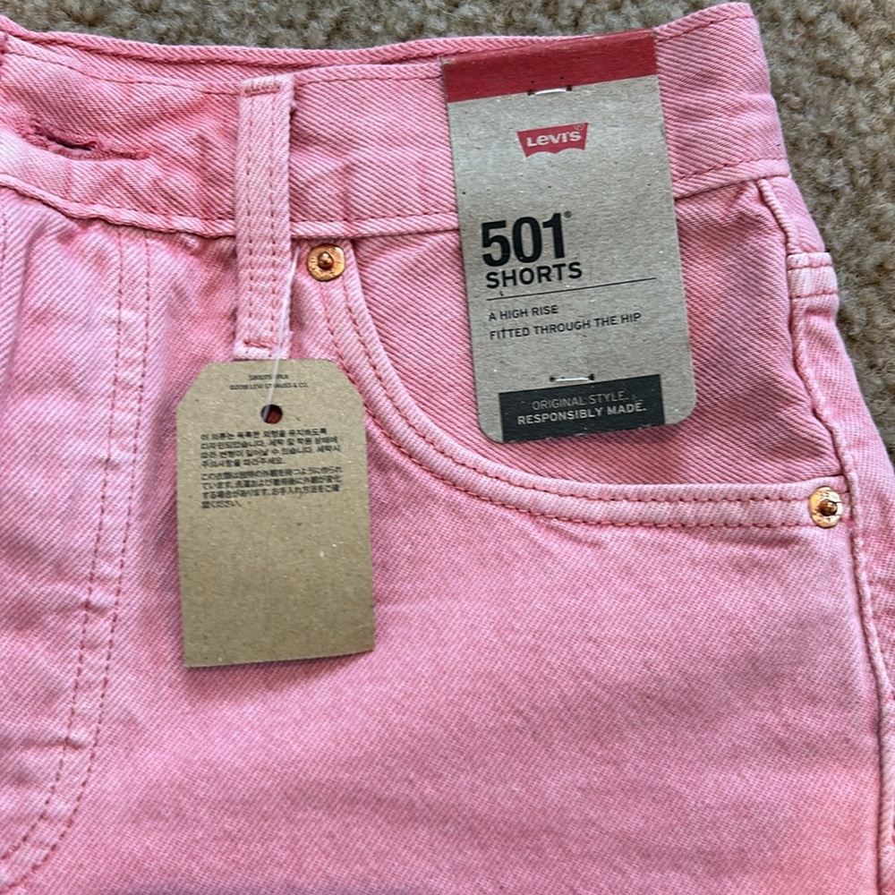 LEVIS 501 High Rise Jean Shorts - Picture 2 of 5